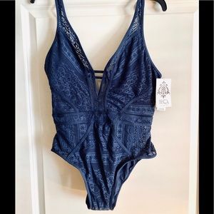Becca by Rebecca Virtue Navy Lacey One Piece